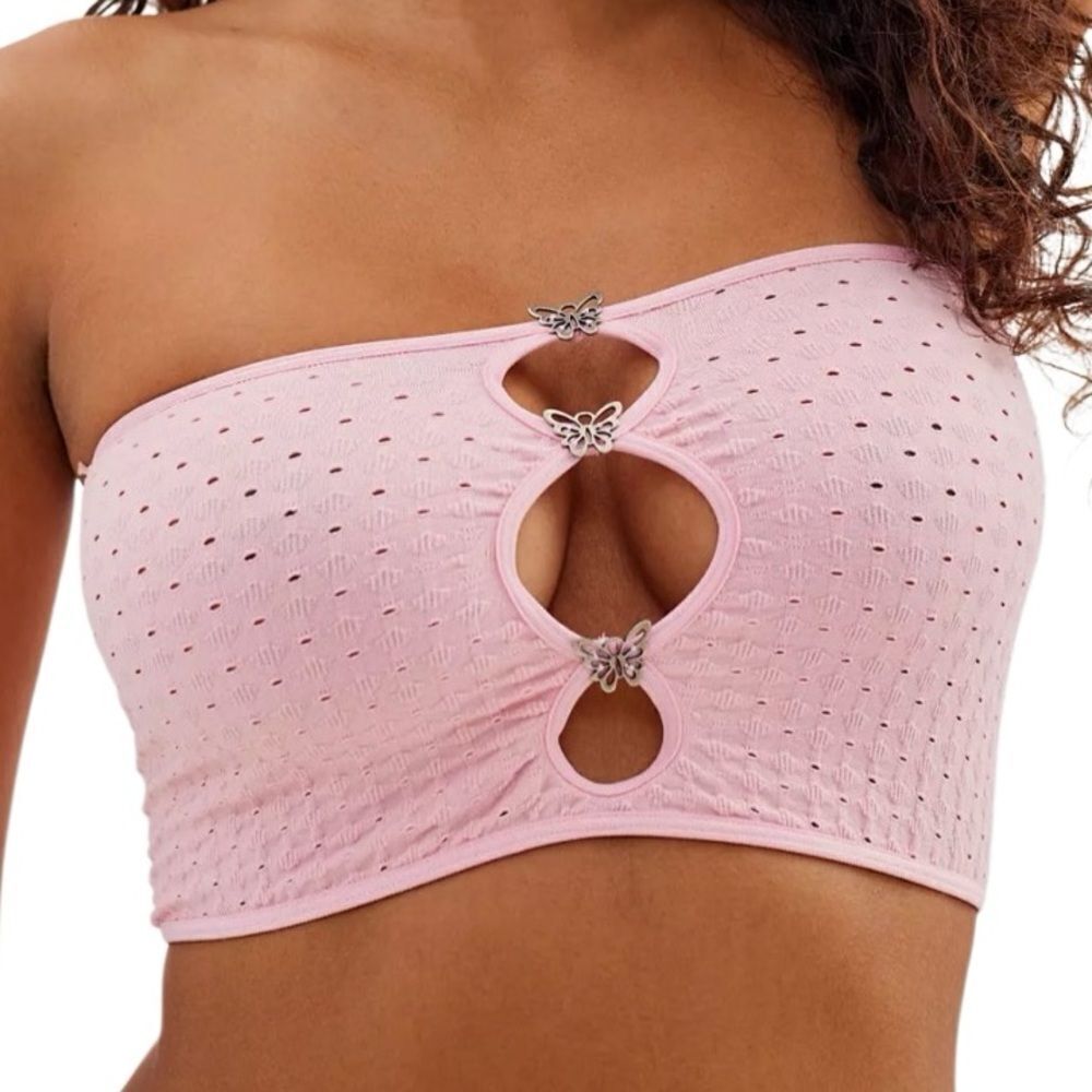 Out From Under Valley Of The Dolls Seamless Butterfly Bandeau Size XL